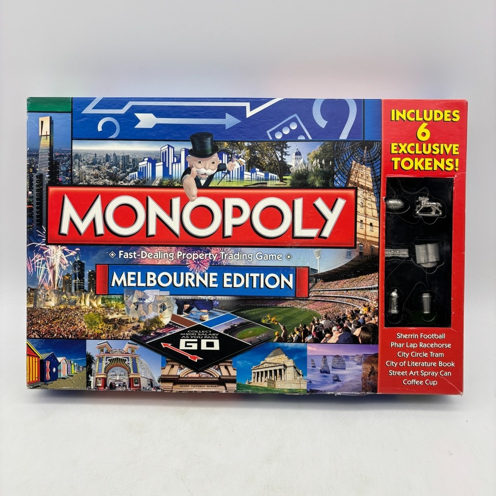 Monopoly Melbourne Edition Exclusive Tokens COMPLETE Hasbro 2016 Australia